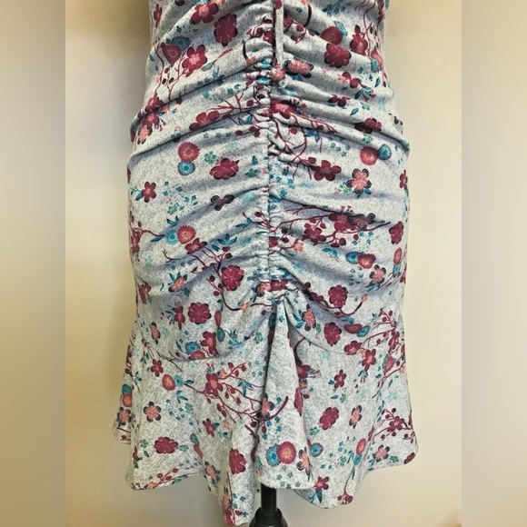 *DISNEY PRINCESS MULAN FLORAL FLUTTER SHORT SLEEVE RUCHED DRESS MEDIUM NWT - Picture 5 of 10